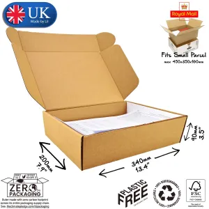 34x20x9cm Cardboard Postal Box