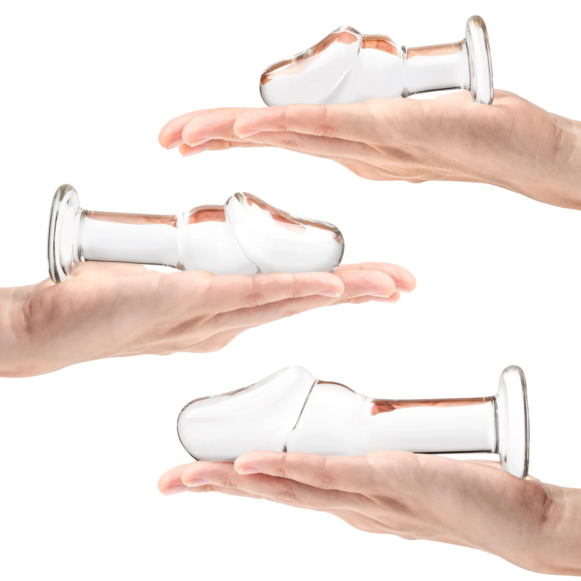 3PC Helmet Head 4", 5" & 6" Glass Anal Training Kit
