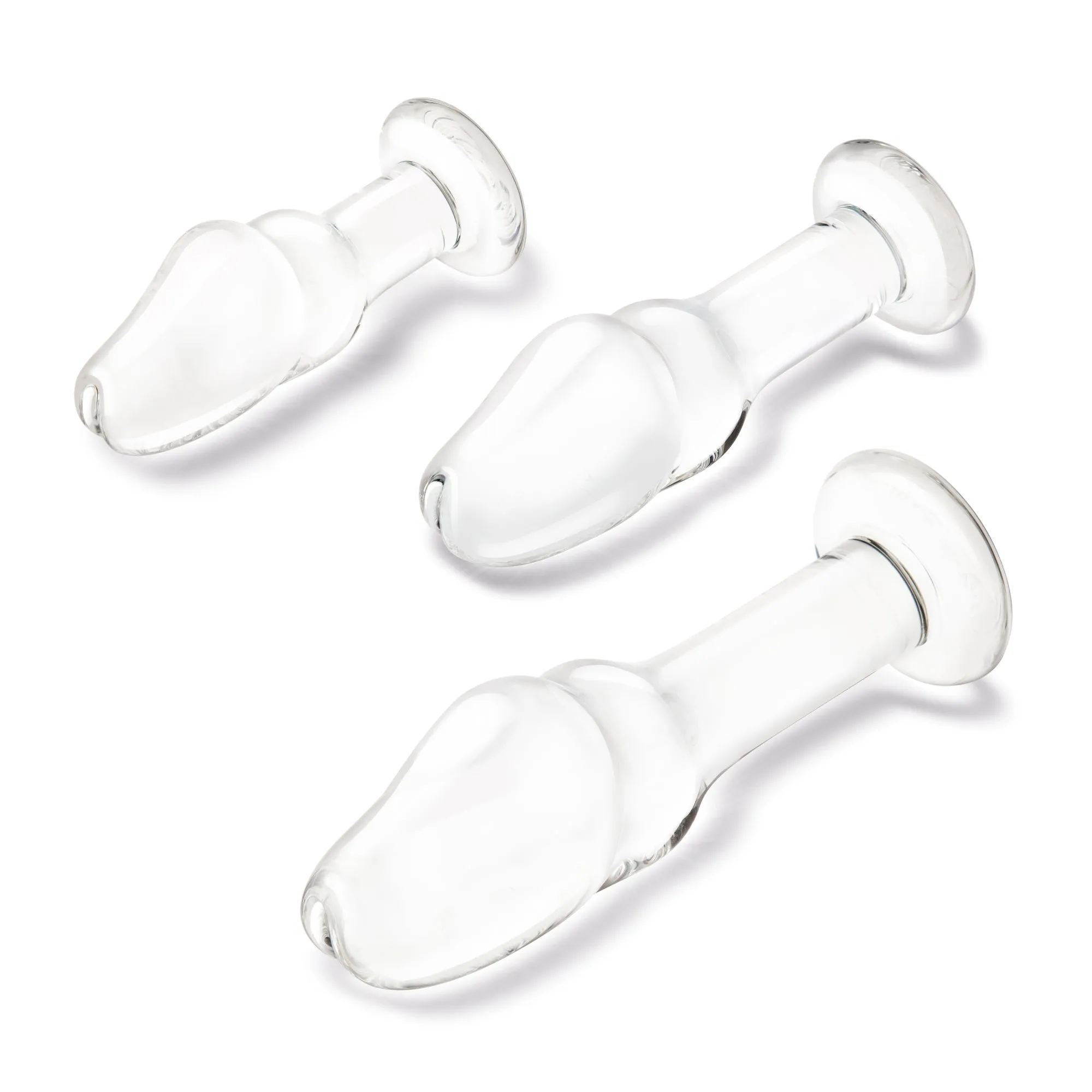 3PC Helmet Head 4", 5" & 6" Glass Anal Training Kit