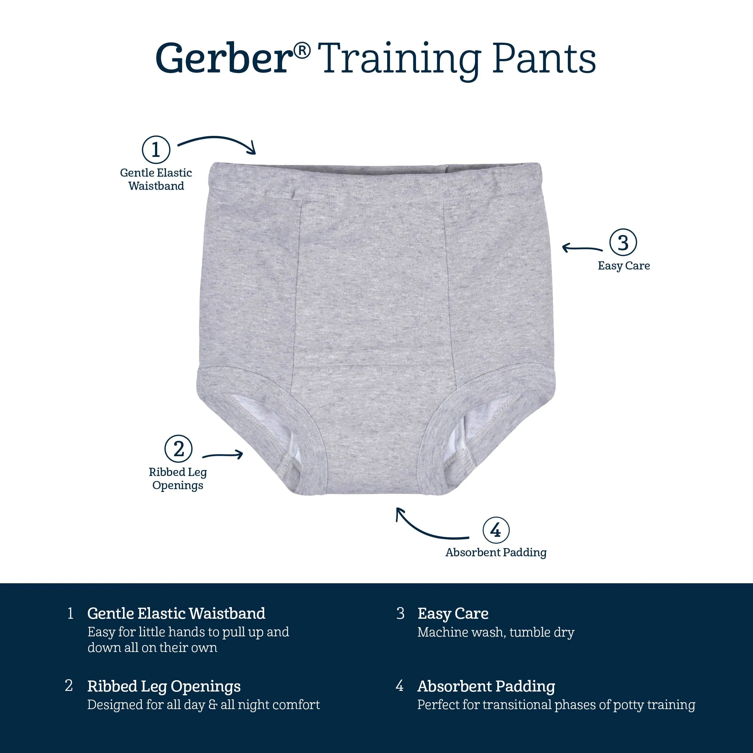 4-Pack Toddler Boys Space Training Pants