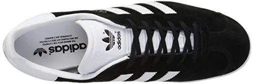Adidas Originals Men's Gazelle Lace-up Sneaker,Black/White/Gold Met.,9 M US