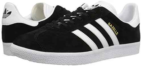 Adidas Originals Men's Gazelle Lace-up Sneaker,Black/White/Gold Met.,9 M US