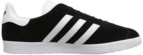 Adidas Originals Men's Gazelle Lace-up Sneaker,Black/White/Gold Met.,9 M US