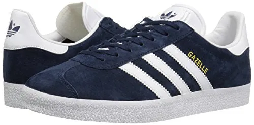 Adidas Originals Men's Gazelle Lace-up Sneaker,Collegiate Navy/White/Gold Met.,10 M US