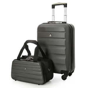 Aerolite 22x14x9” Hard shell Suitcase Spinner Carry On   Under Seat Holdall