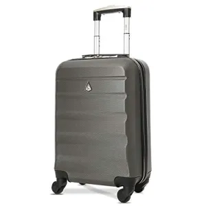 Aerolite Carry On Luggage Bag | Rolling Travel Suitcase Large Capacity | Lightweight Small Hard Shell Trolley for Men & Women | Approved by Delta, United, Southwest & Many More | 22x14x9 (All parts)