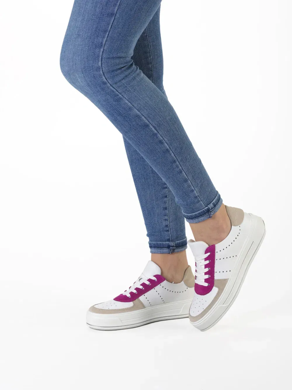 Ara Canberra 12-23007 Lace up Shoes Baby Pink