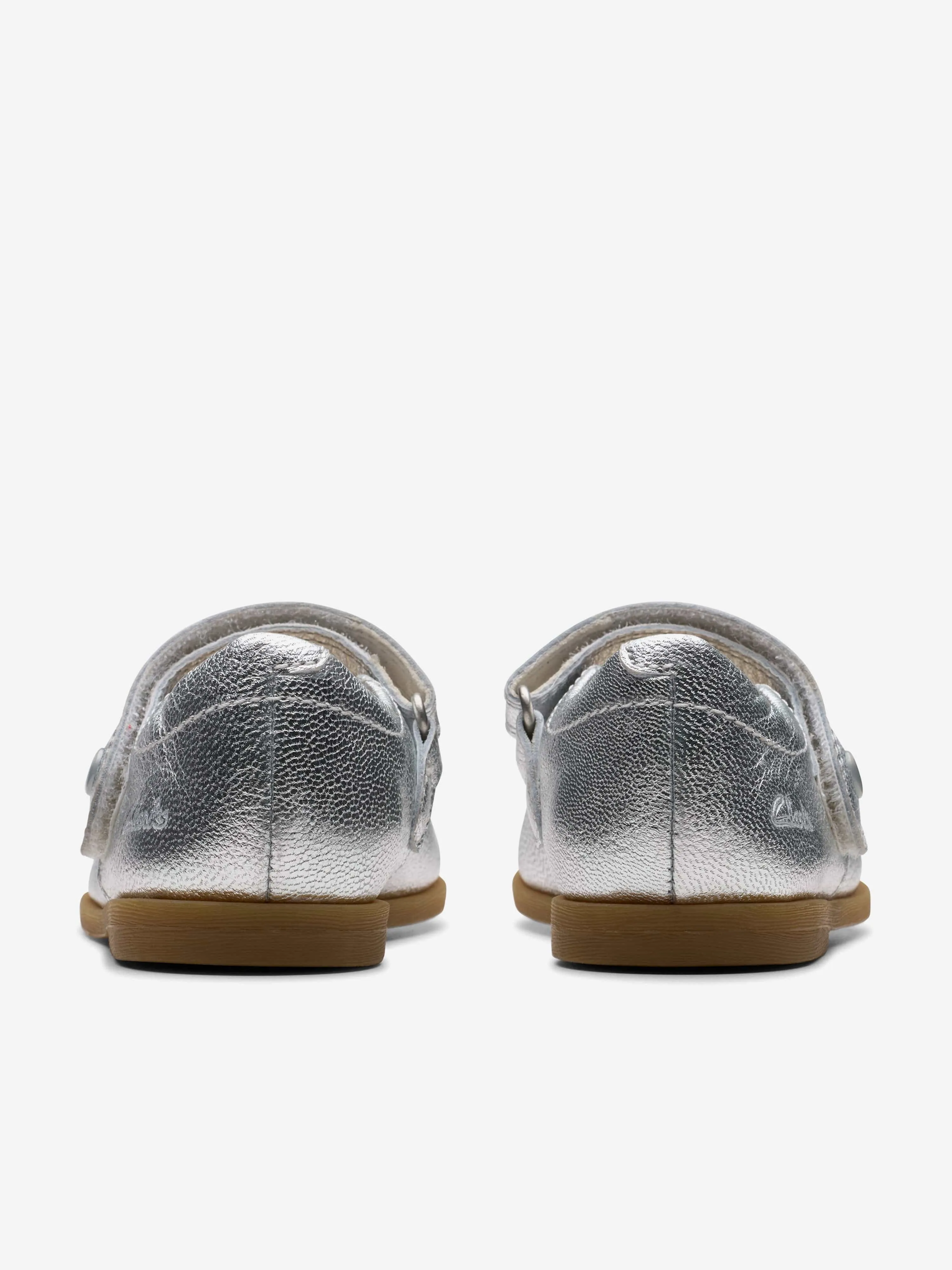 Baby Girls Metallic Drew Tap Mary Janes Shoes in Silver