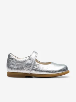 Baby Girls Metallic Drew Tap Mary Janes Shoes in Silver