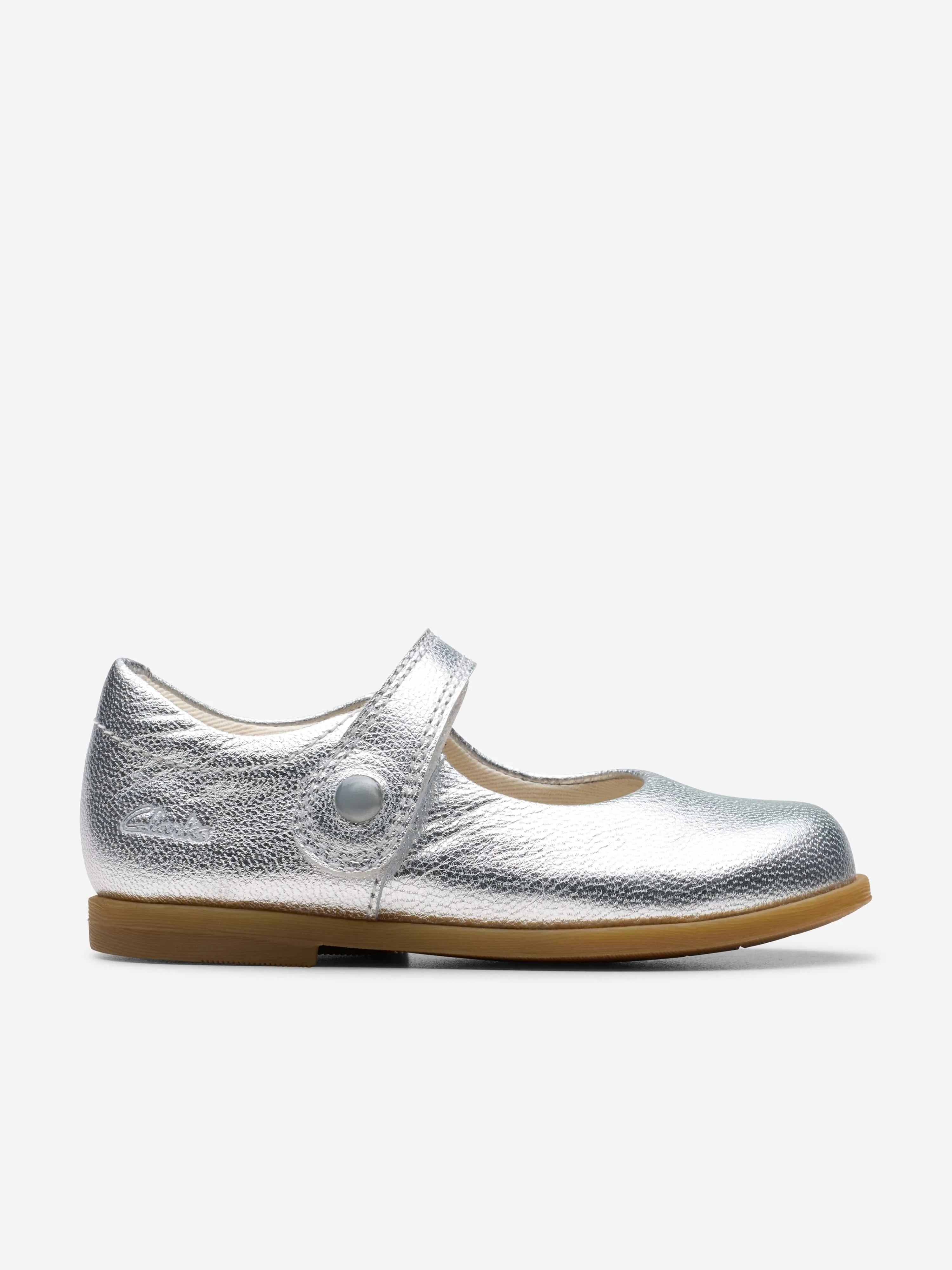 Baby Girls Metallic Drew Tap Mary Janes Shoes in Silver