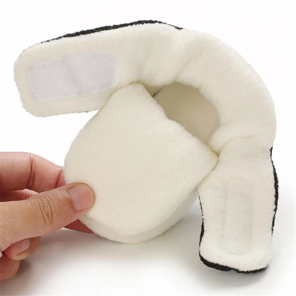 Baby Unisex Color Block Magic Tape Snow Boots Baby Shoes Wholesale
