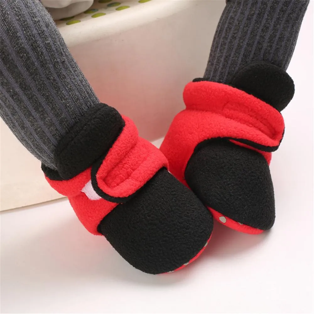 Baby Unisex Color Block Magic Tape Snow Boots Baby Shoes Wholesale