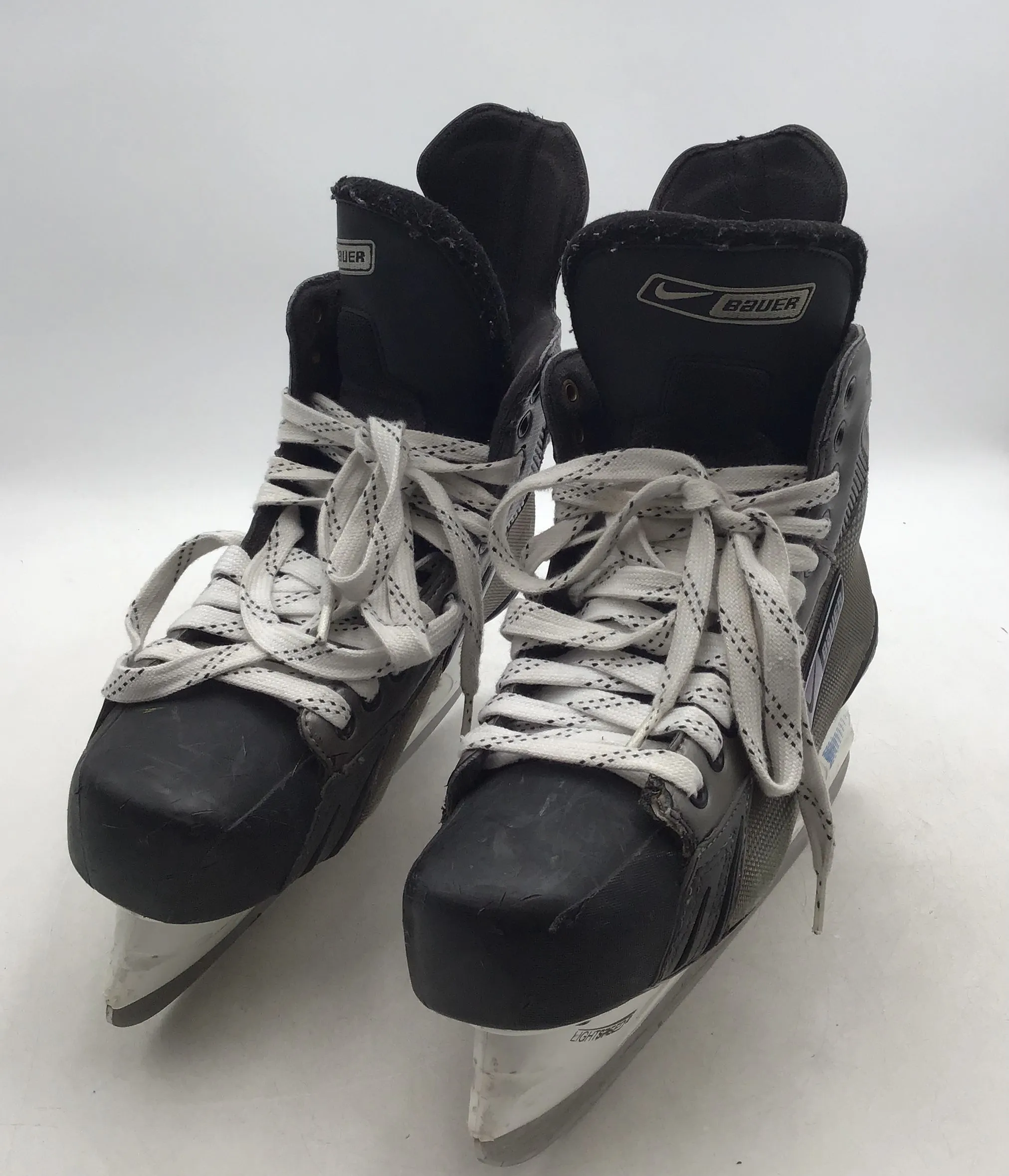 Bauer Men's Supreme ONE55 Black Lace-Up Ice Hockey Skate Shoes - Size 11