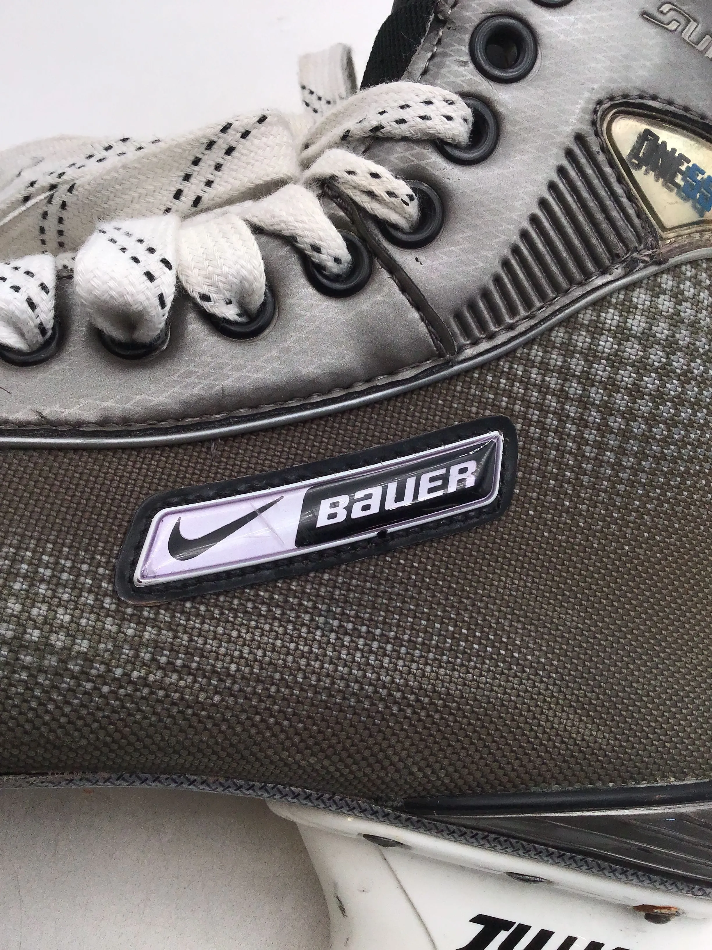 Bauer Men's Supreme ONE55 Black Lace-Up Ice Hockey Skate Shoes - Size 11