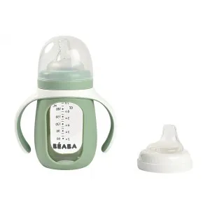Beaba Glass Baby Bottle - Sage