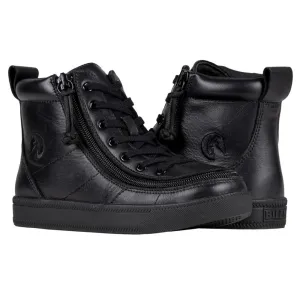 Billy Footwear (Kids) - High Top Leather Black to Floor