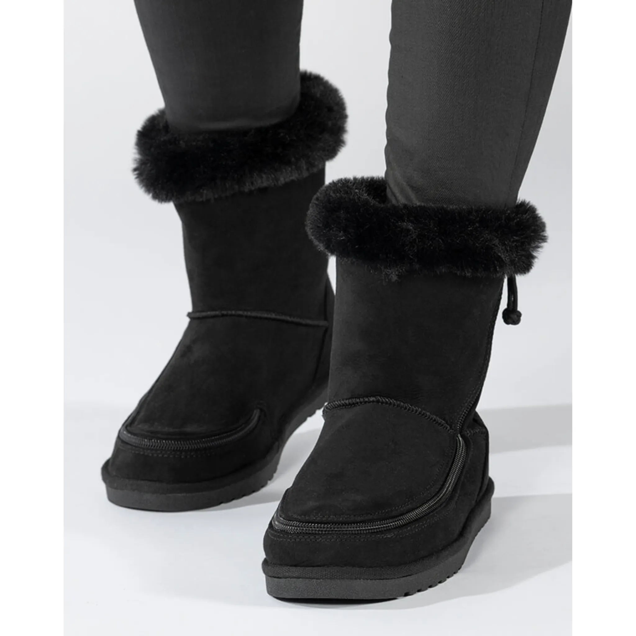 Billy Footwear (Toddlers) - Faux Suede Cosy Boots 2
