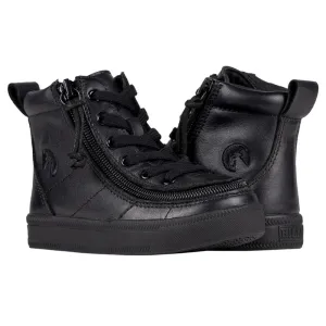 Billy Footwear (Toddlers) - High Top Leather Black to Floor CLEARANCE