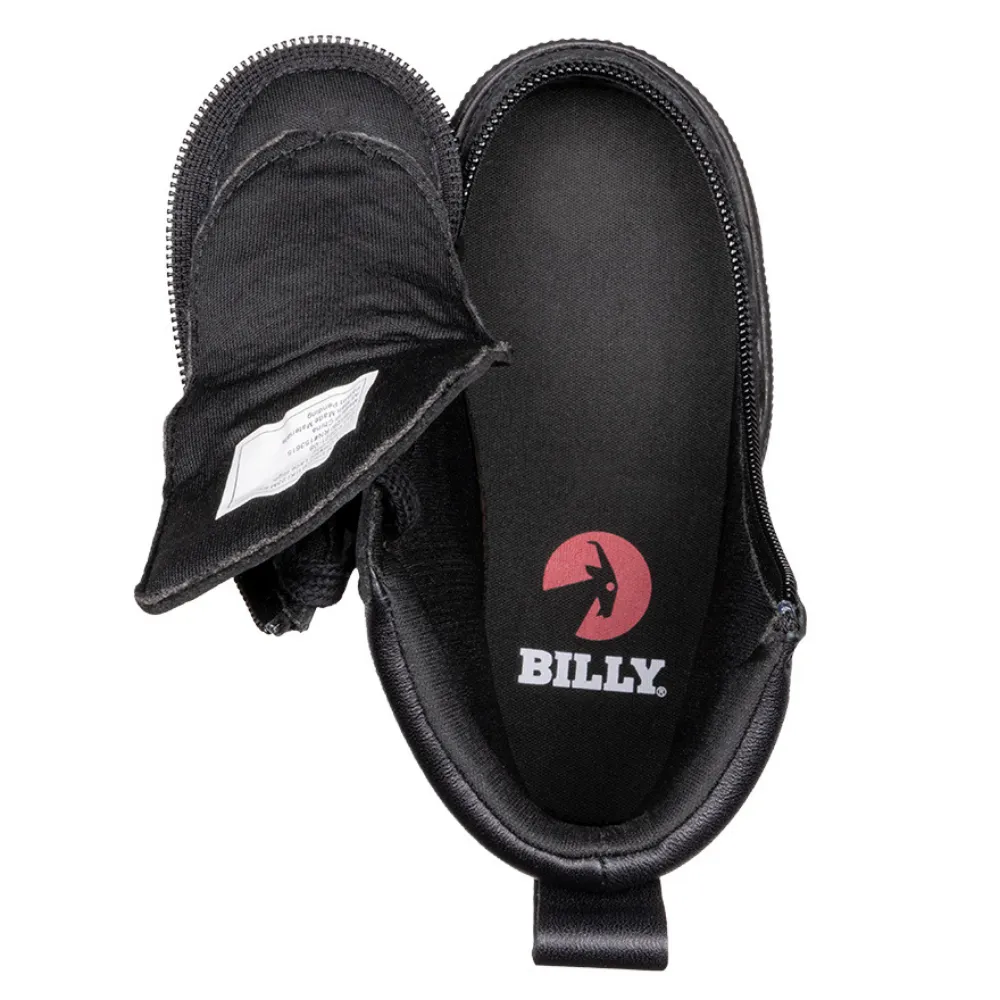 Billy Footwear (Toddlers) - High Top Leather Black to Floor CLEARANCE