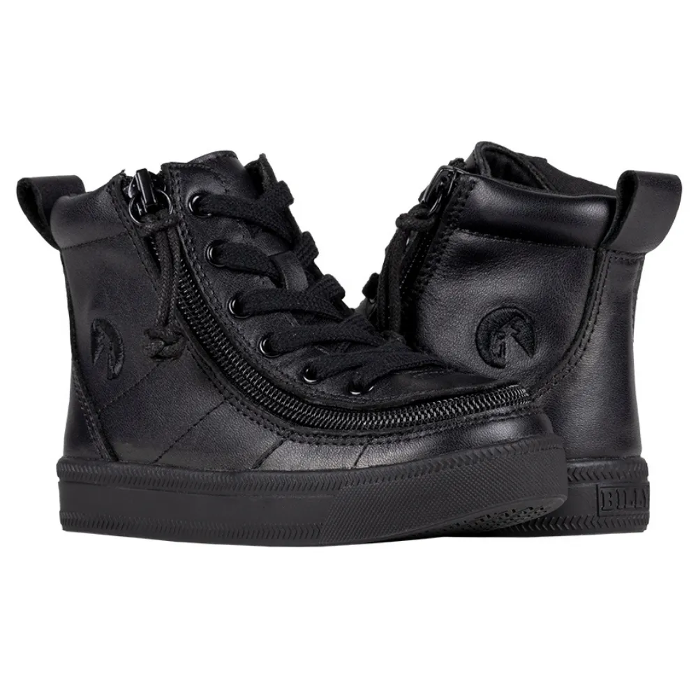 Billy Footwear (Toddlers) - High Top Leather Black to Floor CLEARANCE