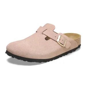 Birkenstock Light Rose Boston Suede Clog|1026171