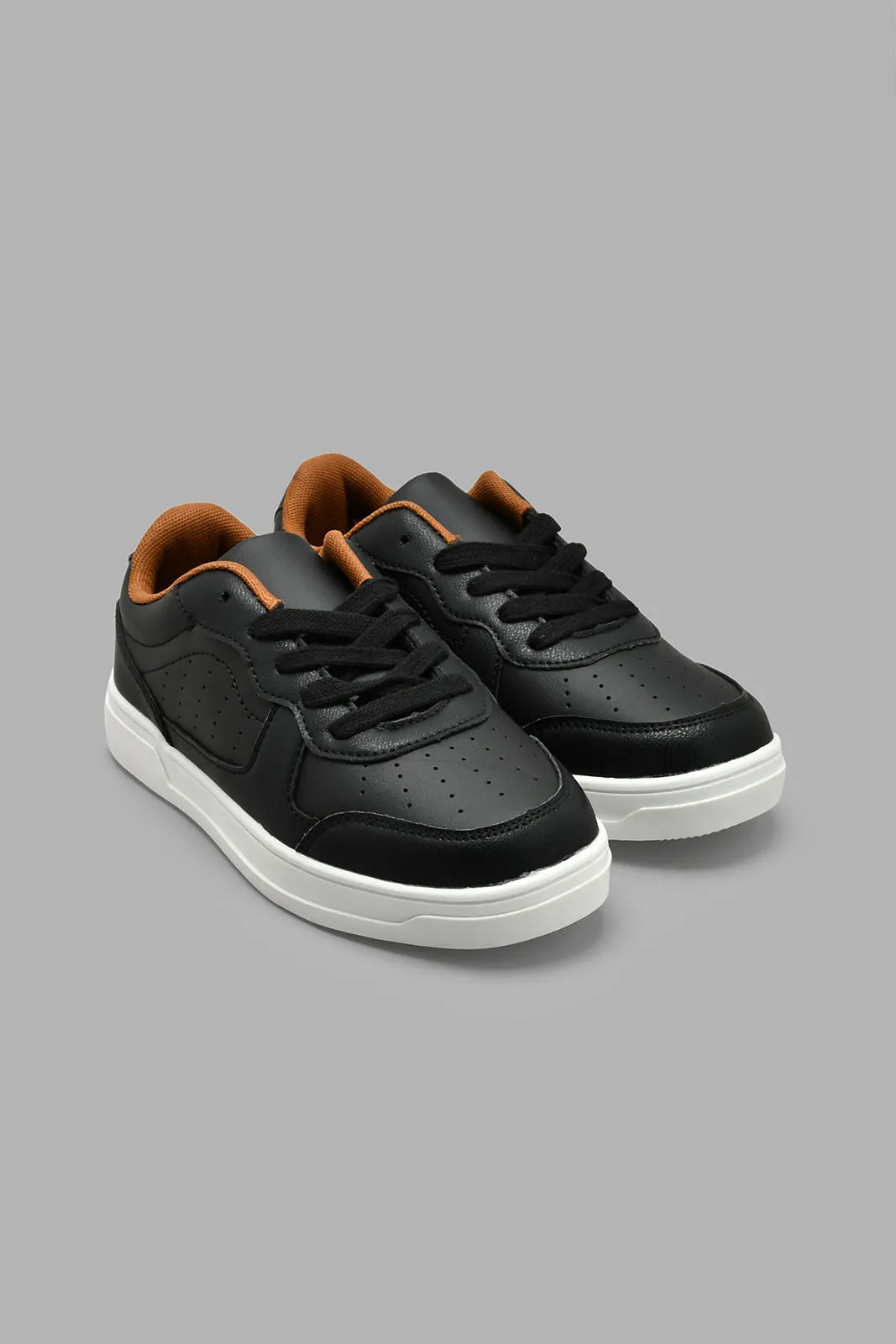 Black Textured Skate Shoe
