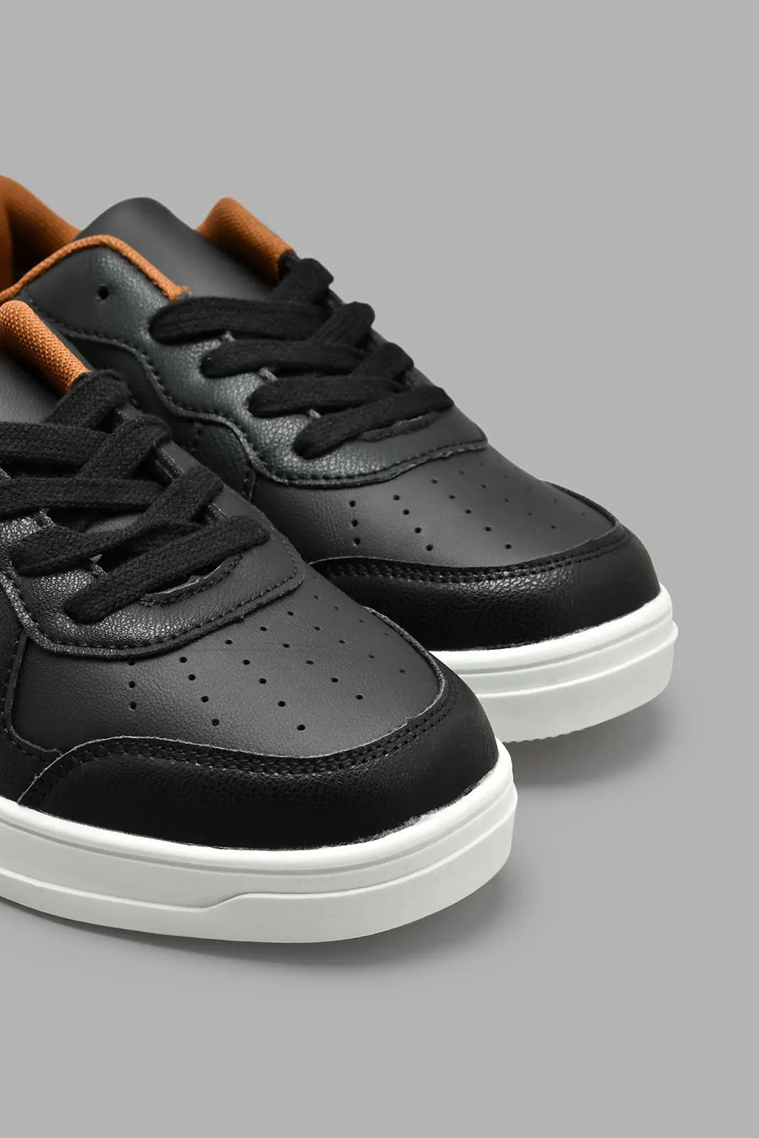 Black Textured Skate Shoe