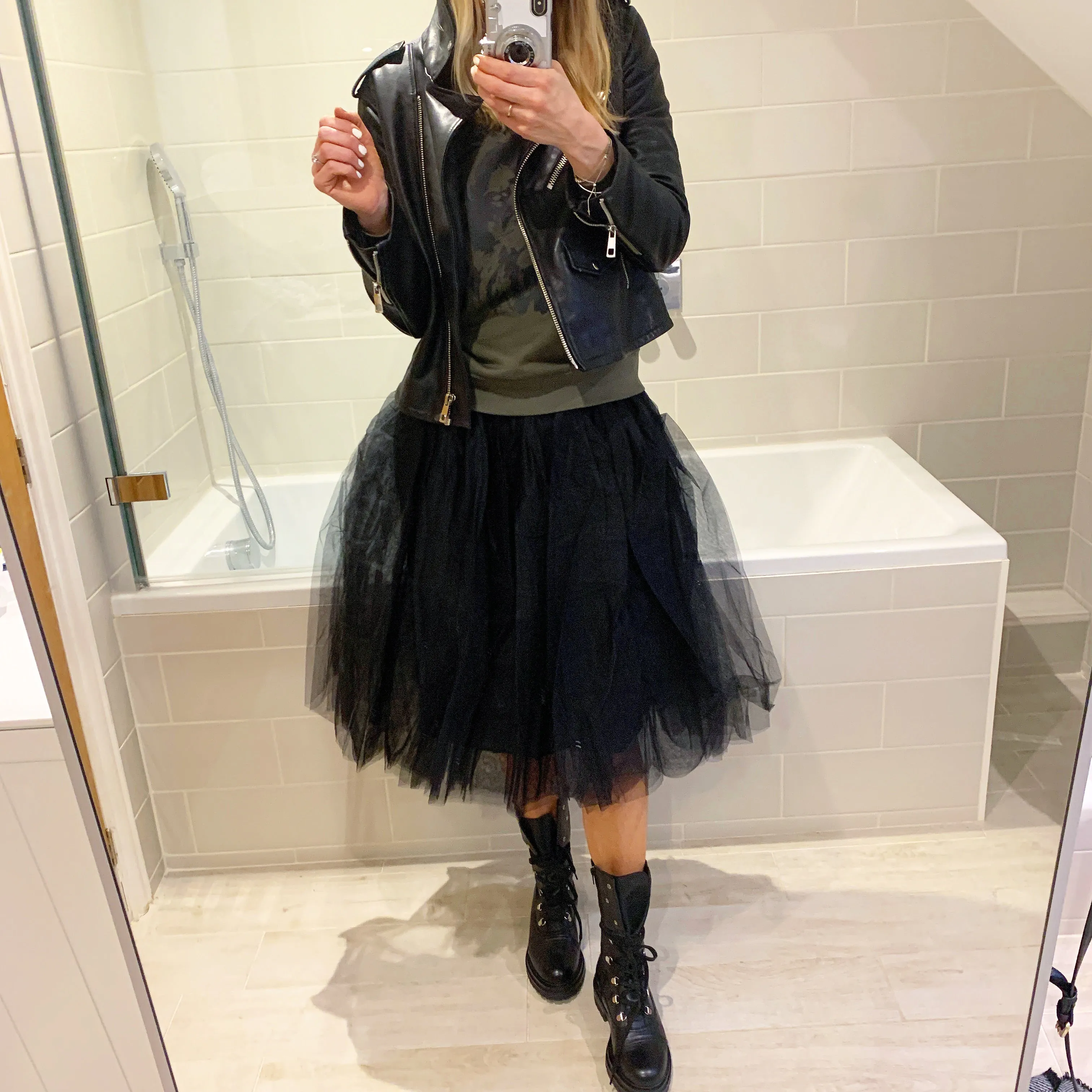 Black tulle tutu skirt