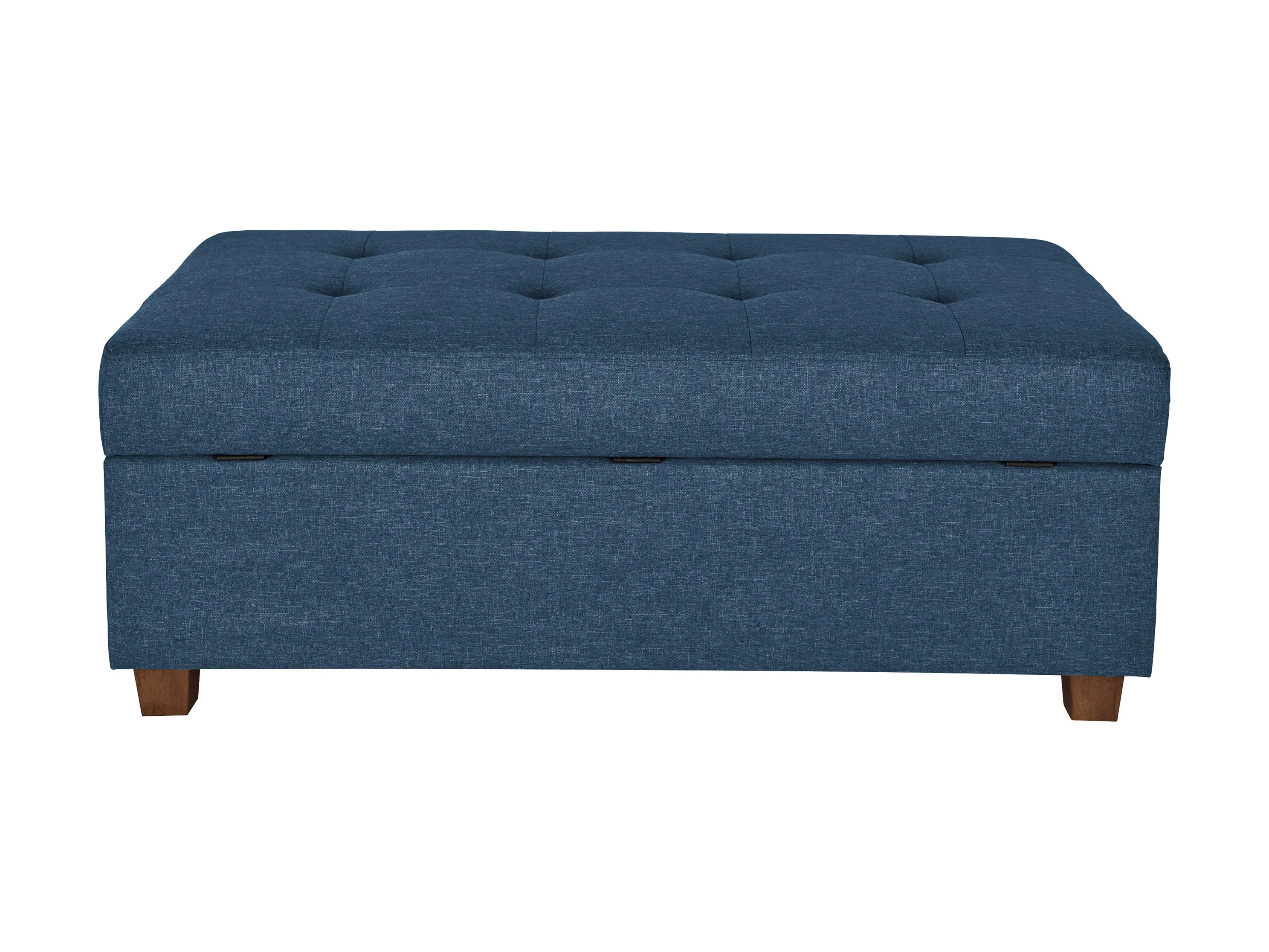 Blue Large Storage Ottoman