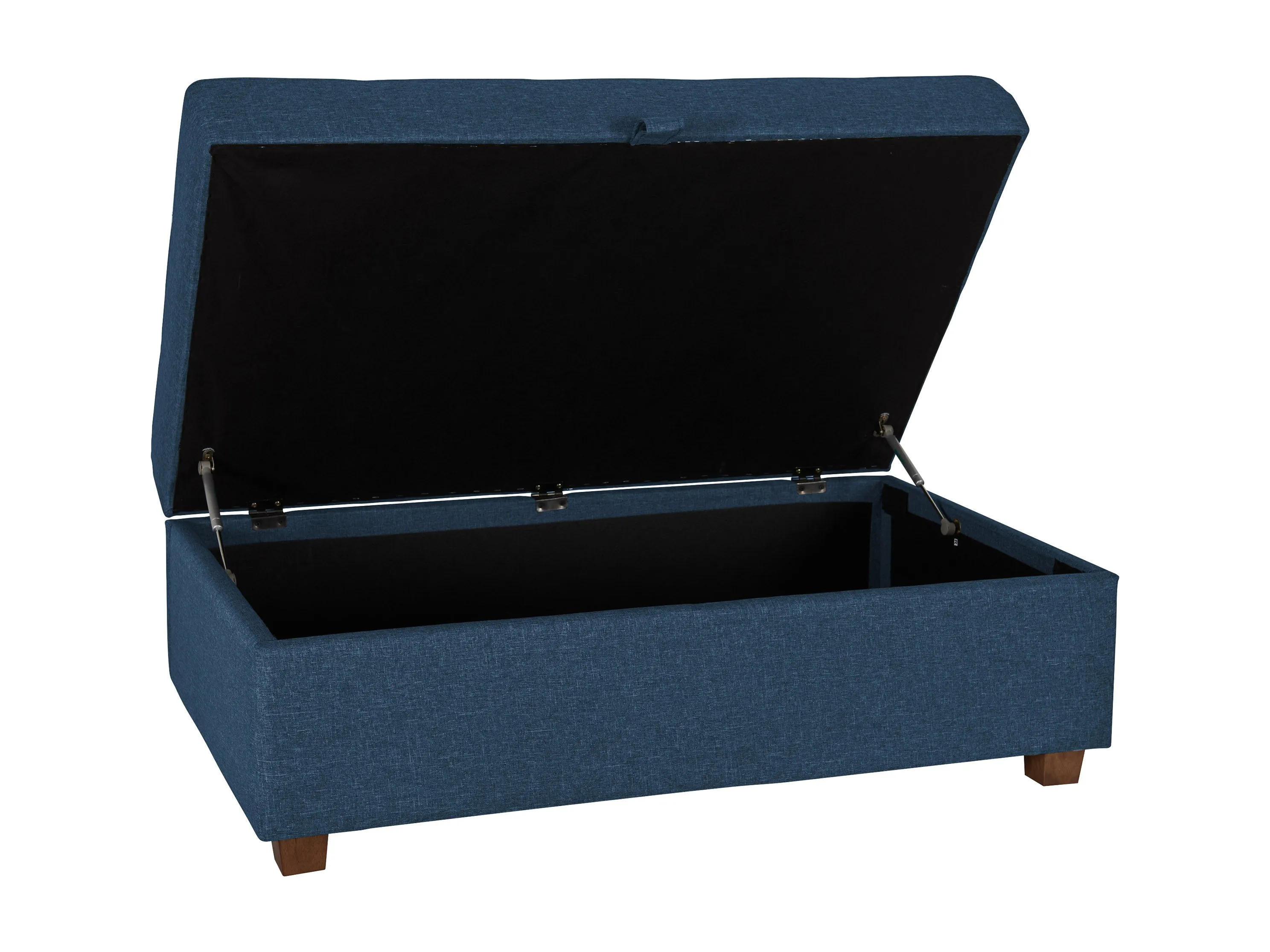 Blue Large Storage Ottoman