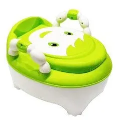 Cartoon Theme Potty Trainer Seat | Green