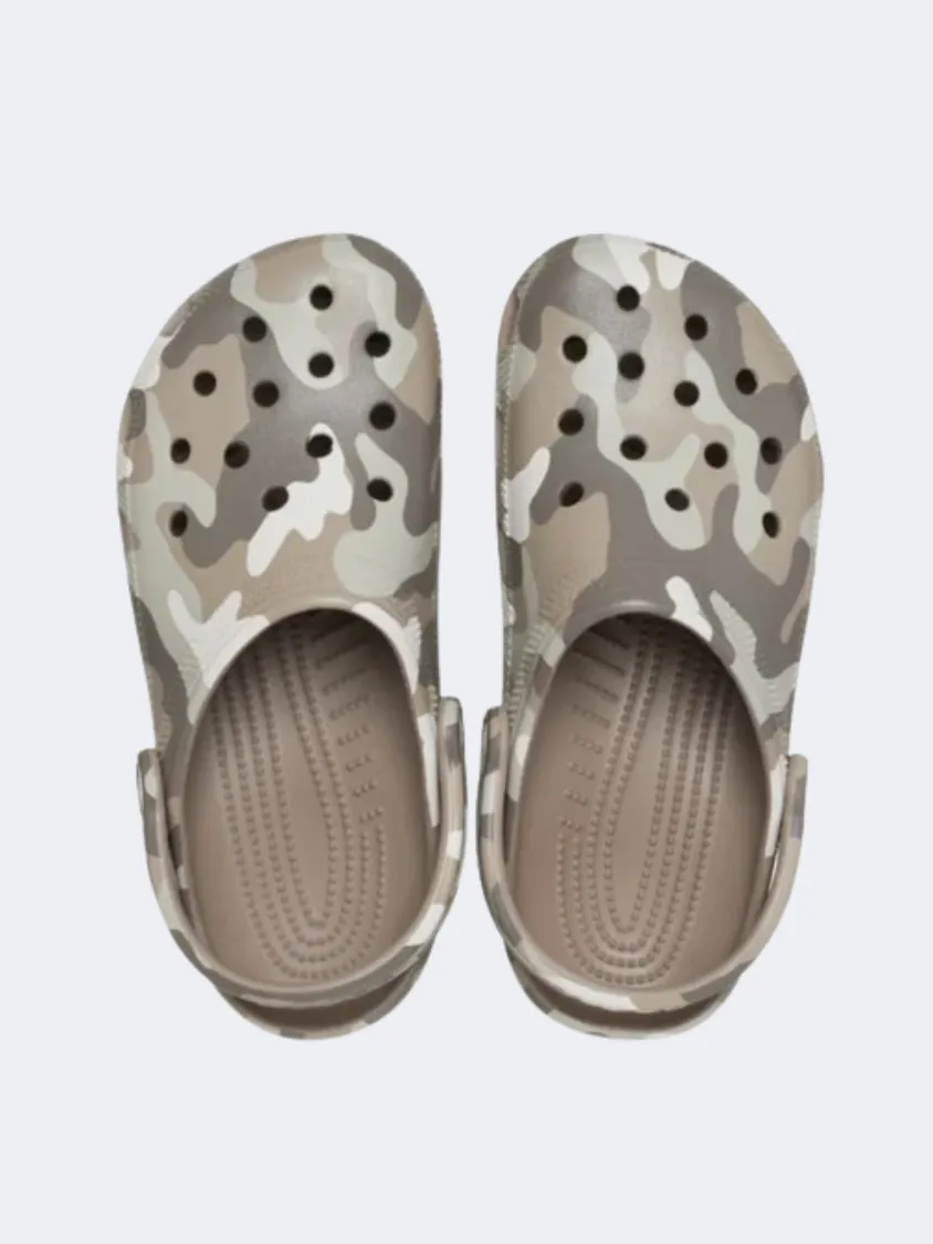 Crocs Classic Printed Unisex Lifestyle Slippers Chai/Tan