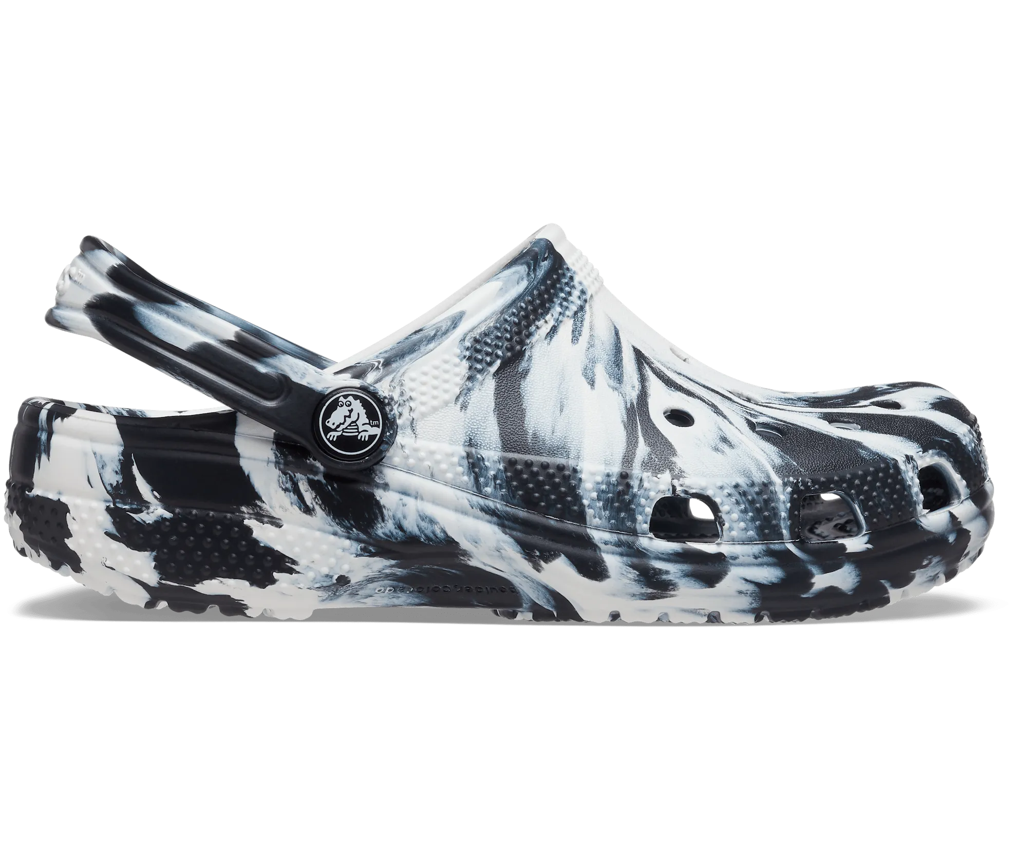 Crocs Kids Classic Marbled Clog - Black
