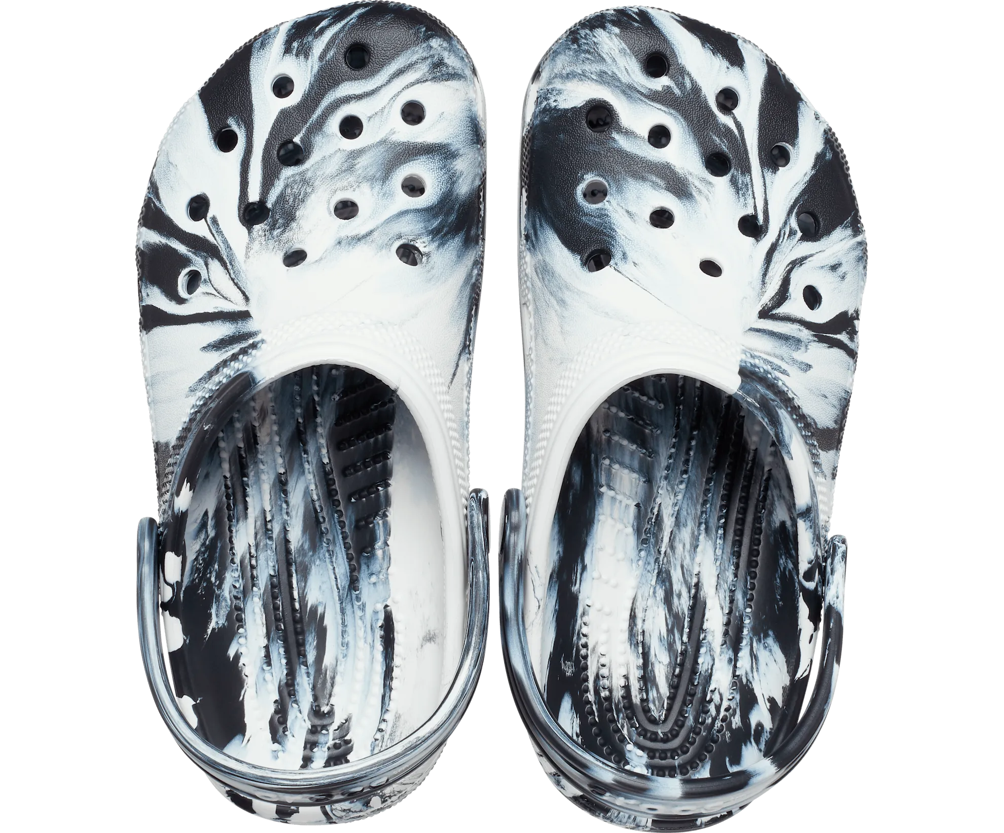 Crocs Kids Classic Marbled Clog - Black
