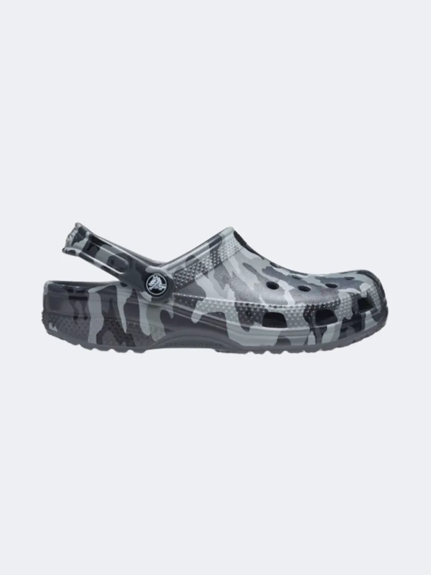 Crocs Printed Camo Clod Unisex Lifestyle Slippers Grey/Multicolor