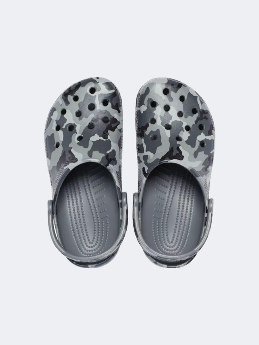 Crocs Printed Camo Clod Unisex Lifestyle Slippers Grey/Multicolor