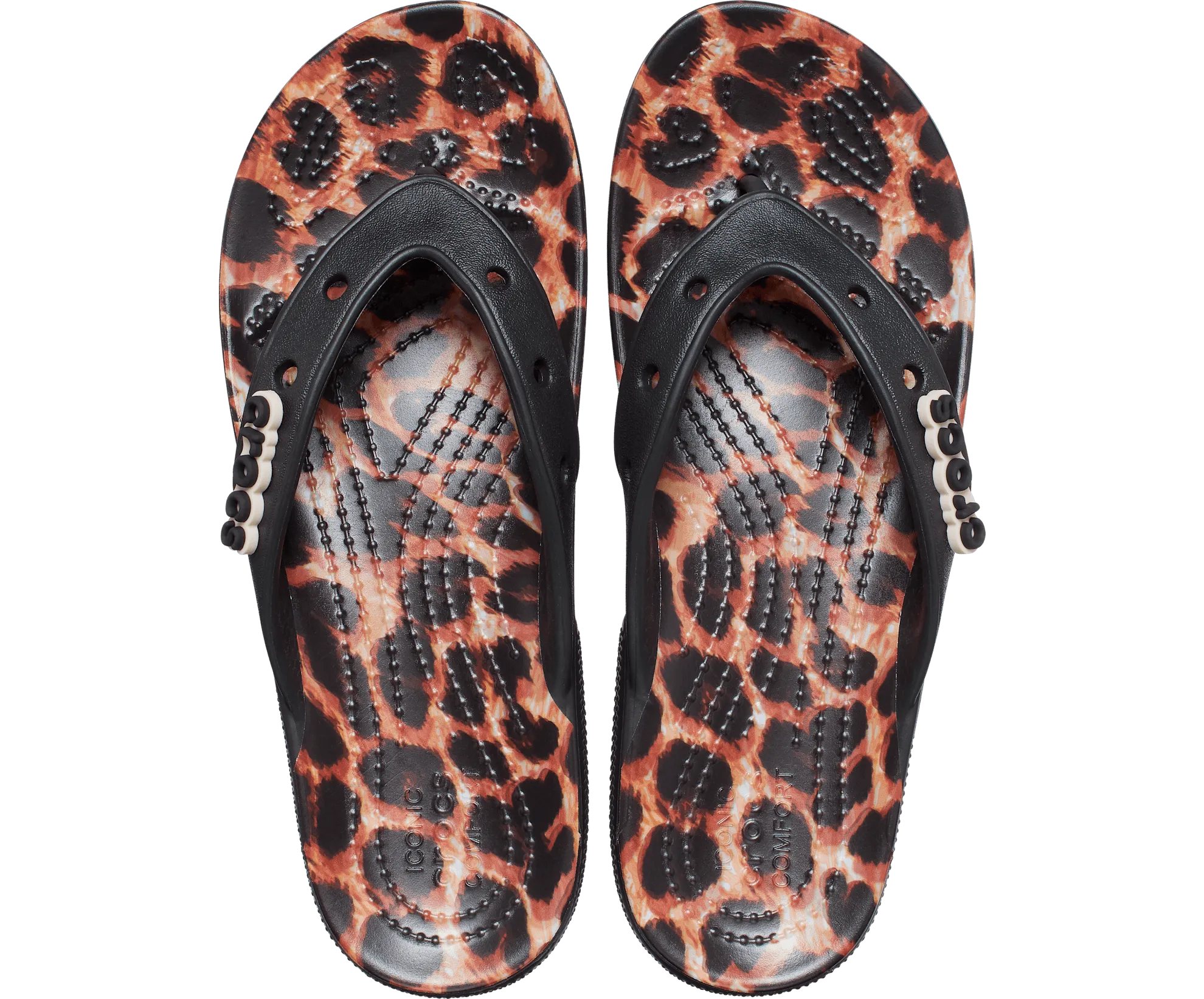 Crocs Unisex Classic Animal Remix Flip Flop - Black