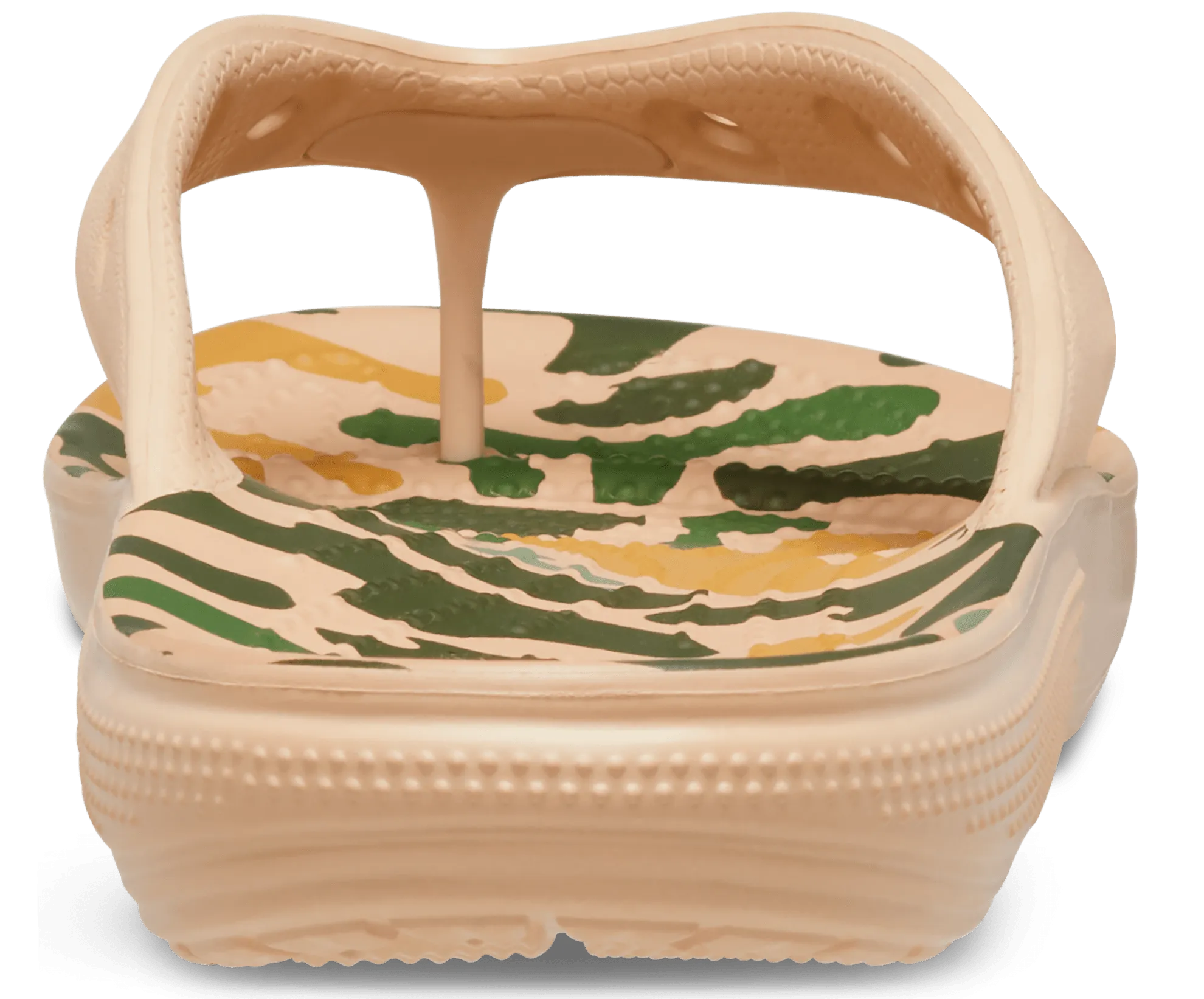 Crocs Unisex Classic Camo Flip Flop - Chai