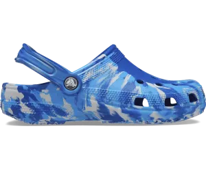Crocs Unisex Classic Marbled Clog - Blue Bolt