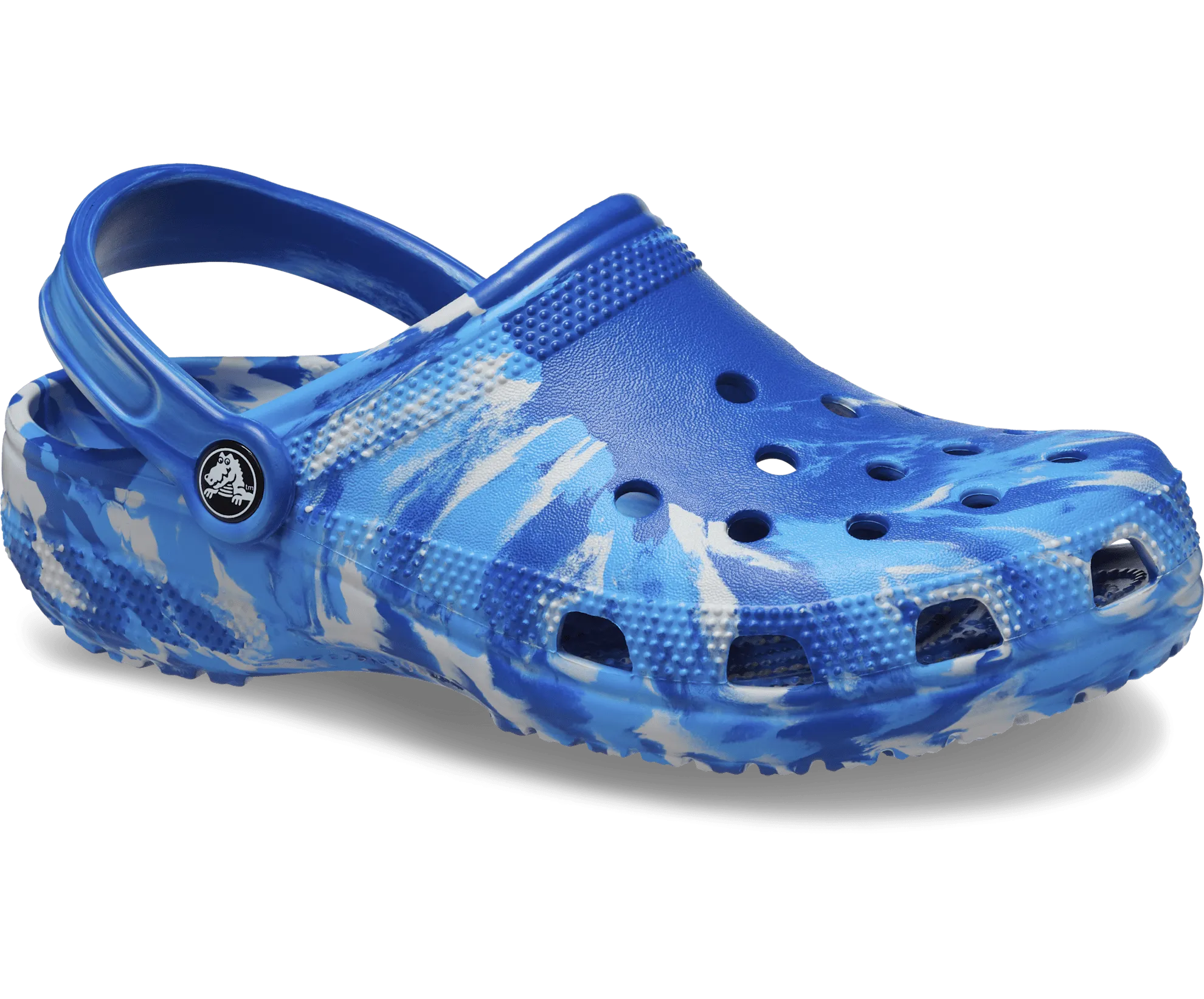 Crocs Unisex Classic Marbled Clog - Blue Bolt