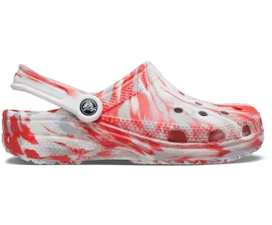 Crocs Unisex Classic Marbled Clog - Flame