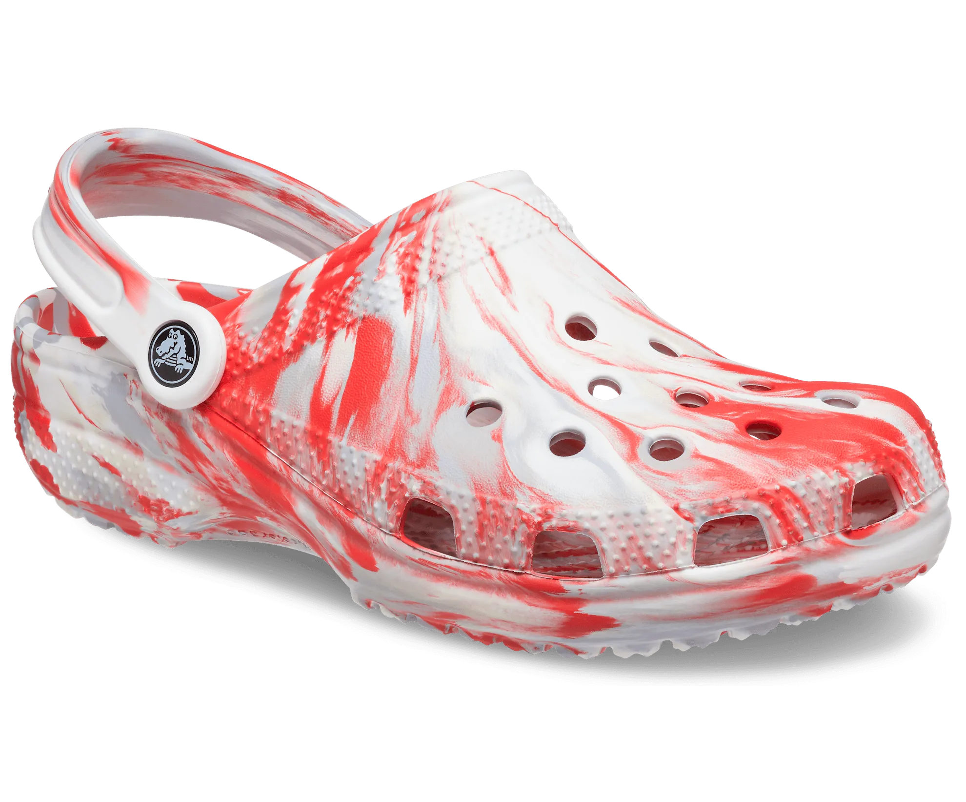 Crocs Unisex Classic Marbled Clog - Flame