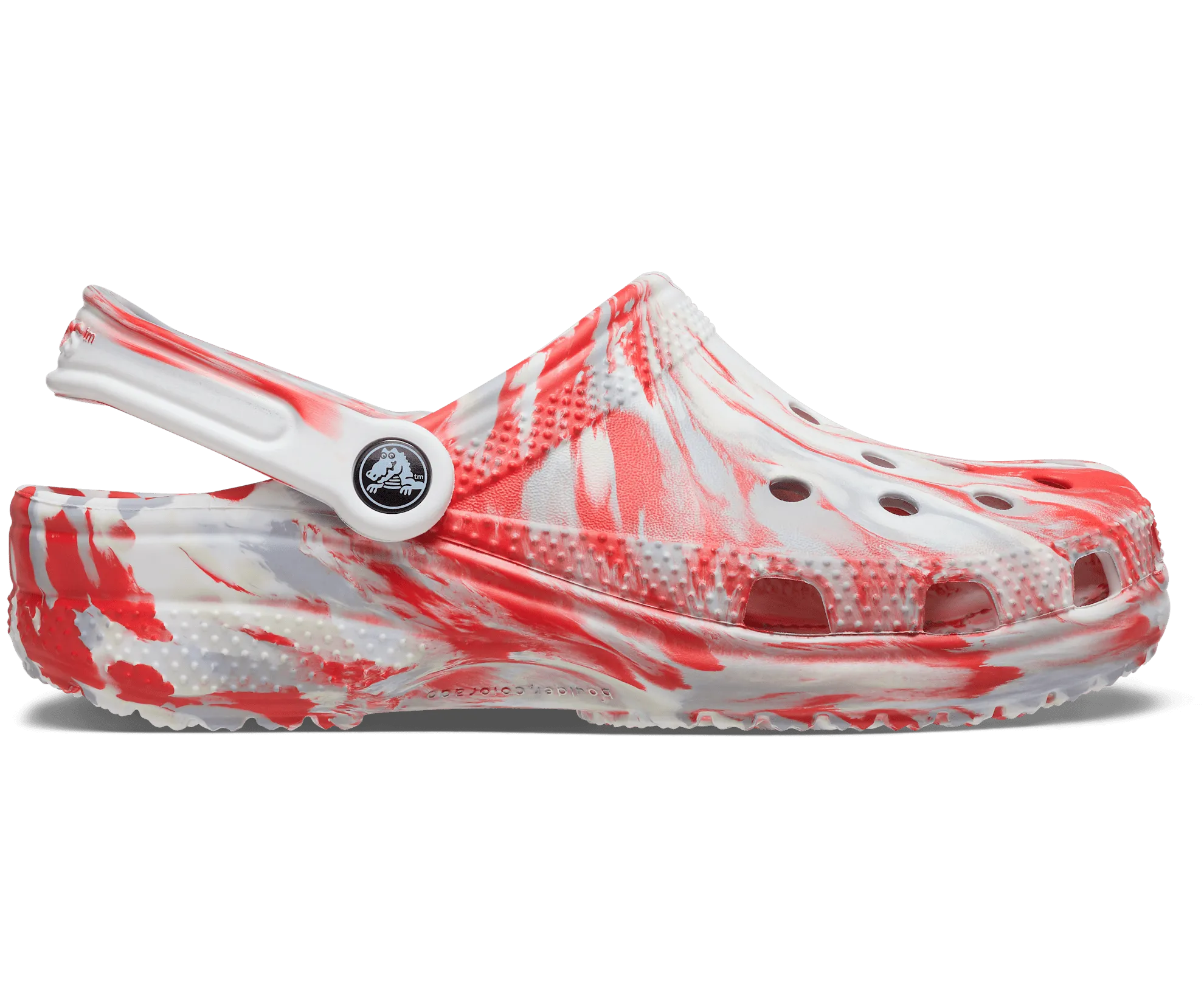 Crocs Unisex Classic Marbled Clog - Flame