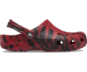 Crocs Unisex Classic Marbled Clog - Pepper Black