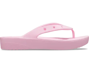 Crocs Unisex Classic Platform Flip Flop - Flamingo Pink