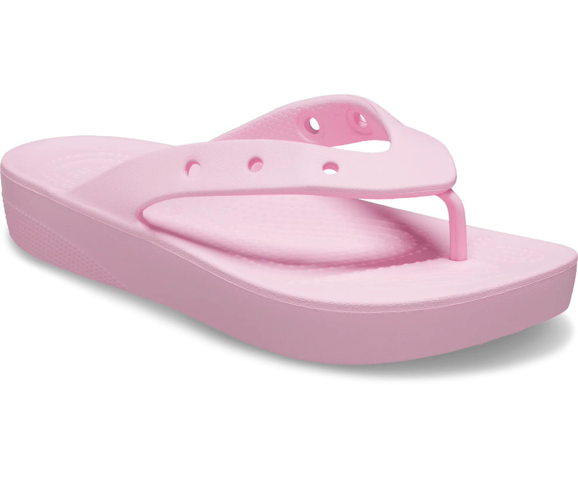 Crocs Unisex Classic Platform Flip Flop - Flamingo Pink