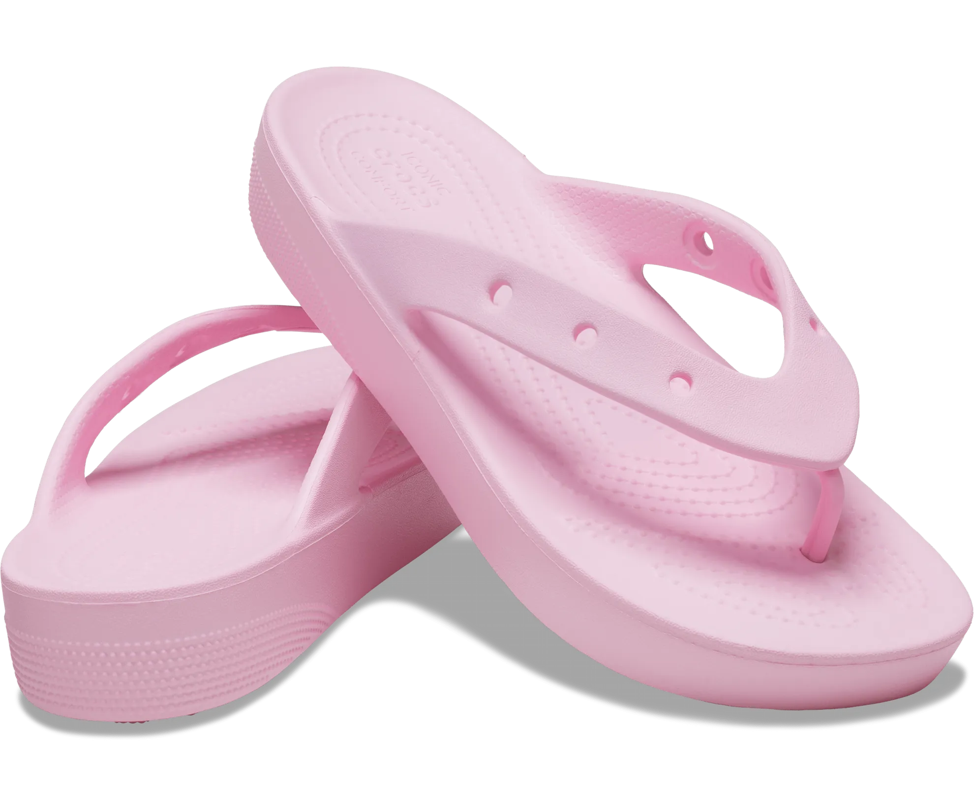 Crocs Unisex Classic Platform Flip Flop - Flamingo Pink