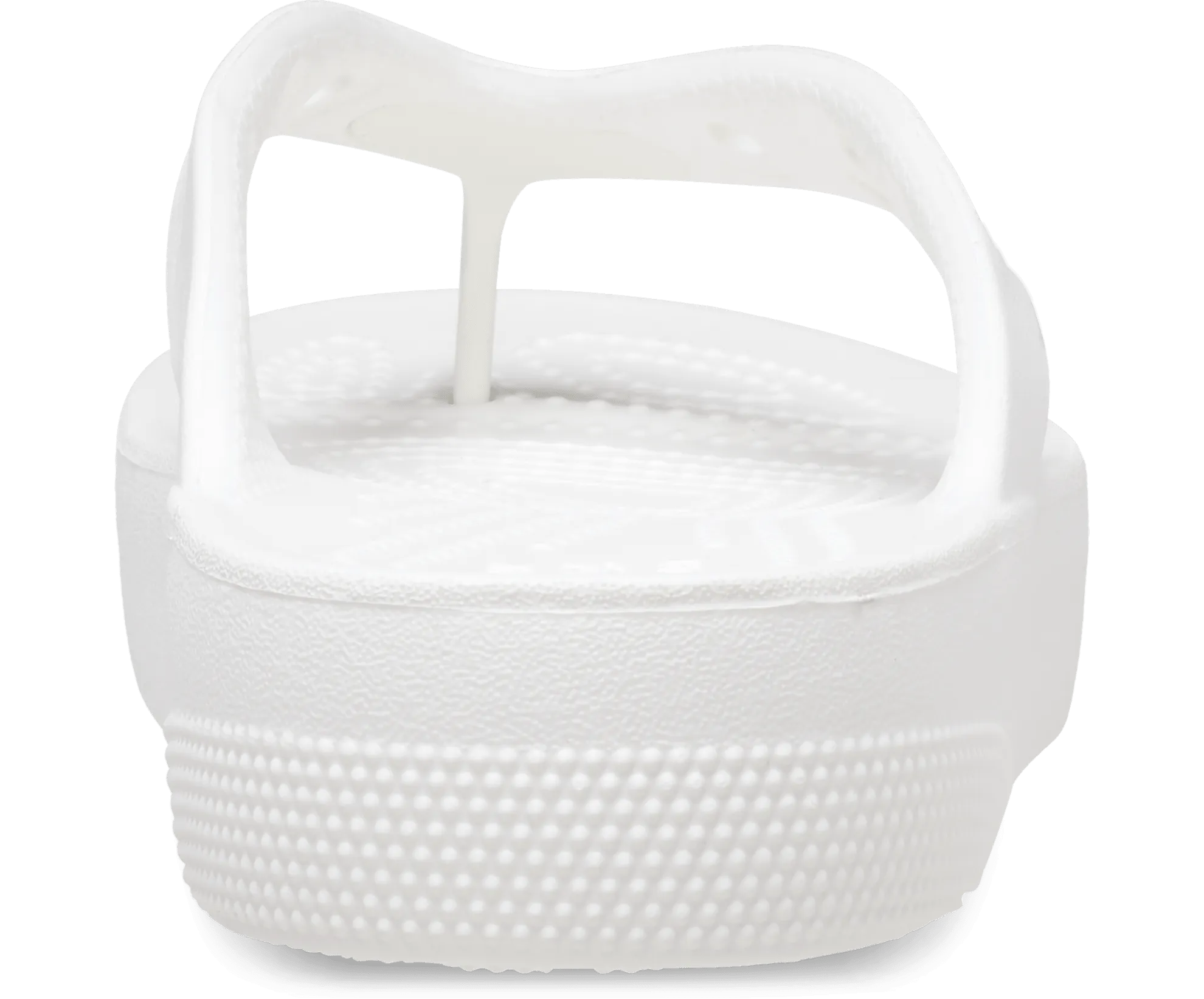 Crocs Unisex Classic Platform Flip Flop - White