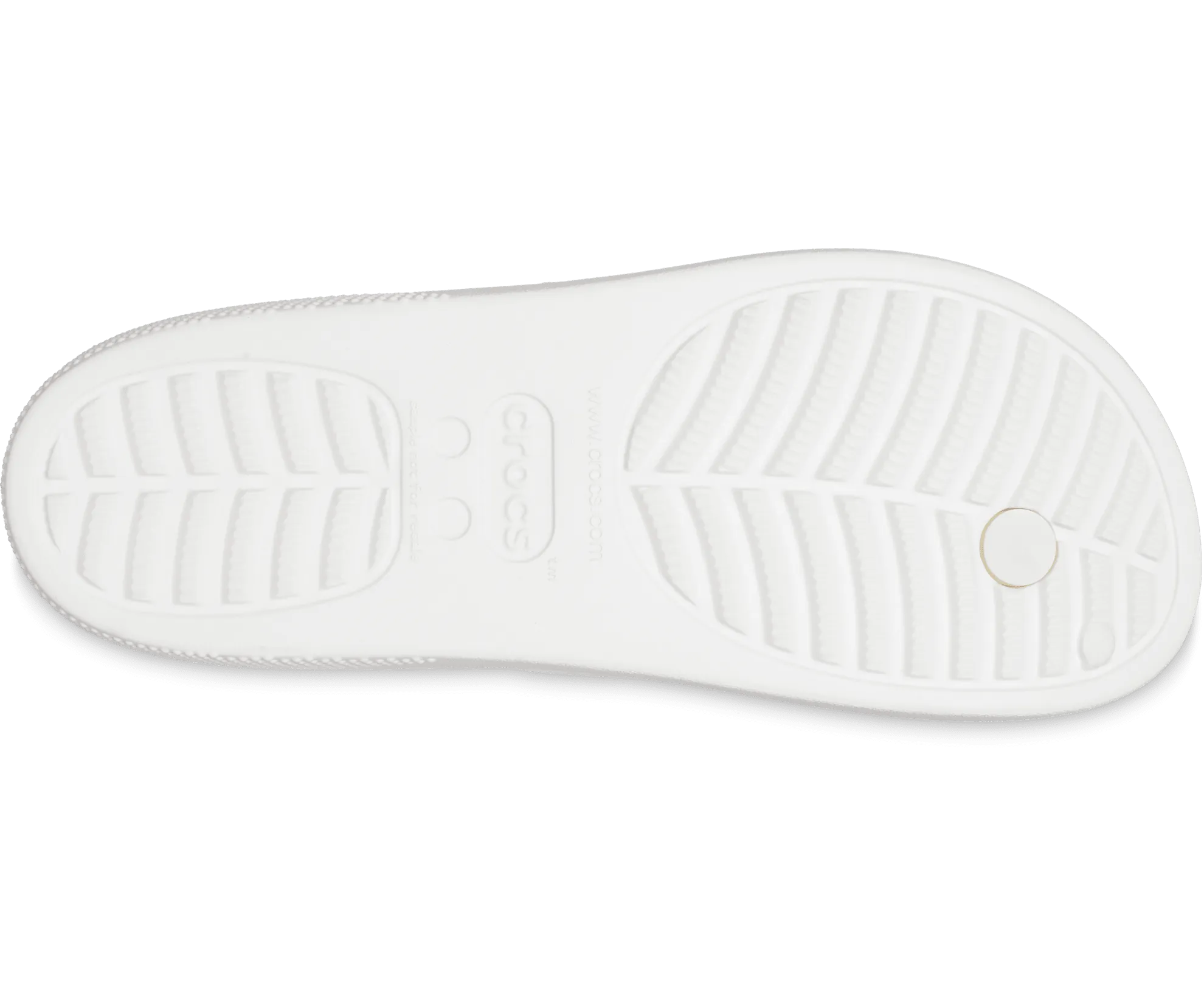 Crocs Unisex Classic Platform Flip Flop - White
