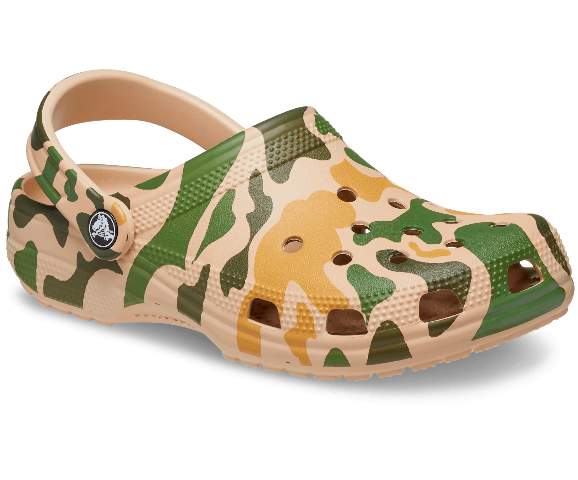 Crocs Unisex Classic Printed Camo Clog - Chai / Tan